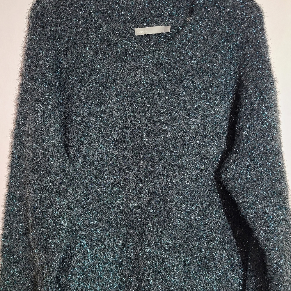 Vince metallic boxy knit sweater - Picture 6 of 12